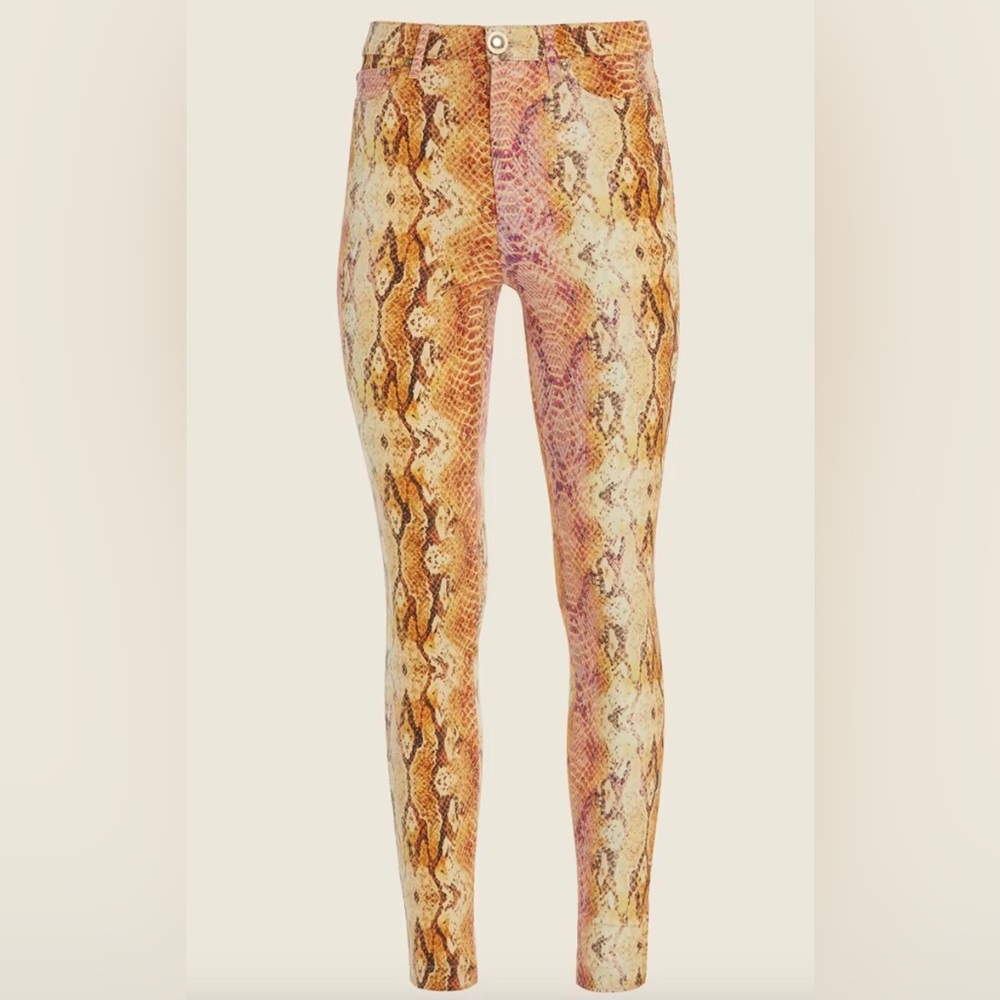 Marciano Snakeskin Stiletto No. 97 Skinny Jean
